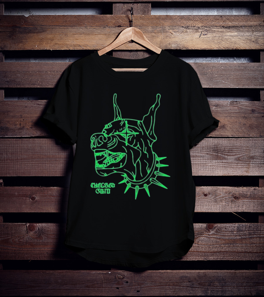 Chelsea Grin Neon Doberman Spiked Collar T-Shirt