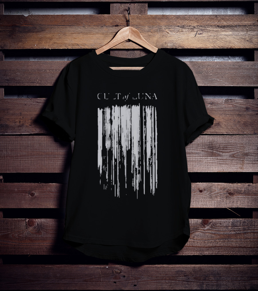 Cult Of Luna Vertikal Abstract Black Lines T-Shirt