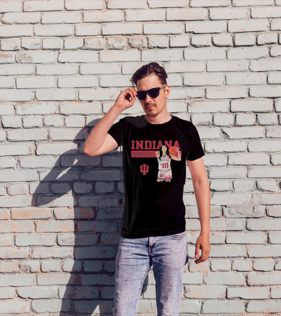 Indiana Basketball Vintage Sport Grey T-Shirt