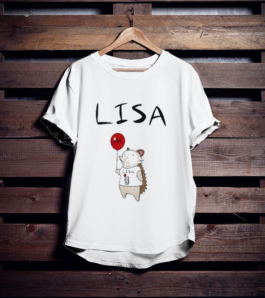 Natural Habitat Lisa Hedgehog Holding Red Balloon T-Shirt
