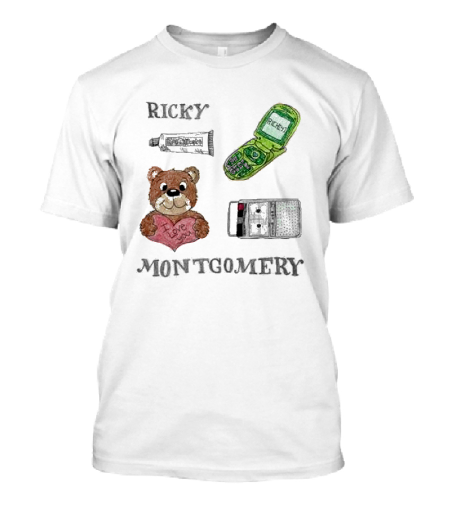 Ricky Montgomery Love Bear Phone And Paint Tube T-Shirt