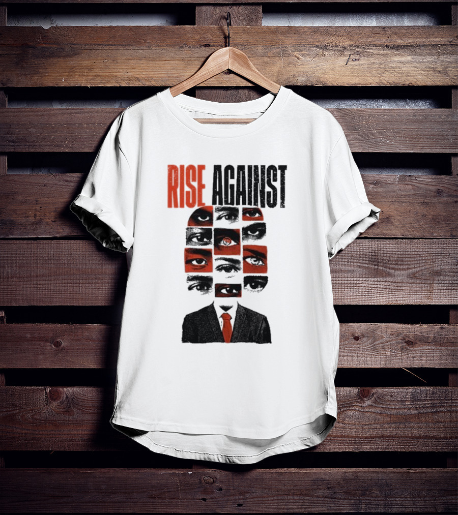 RISE AGAINST Eyes And Suit Big Brother Surveillance T-Shirt