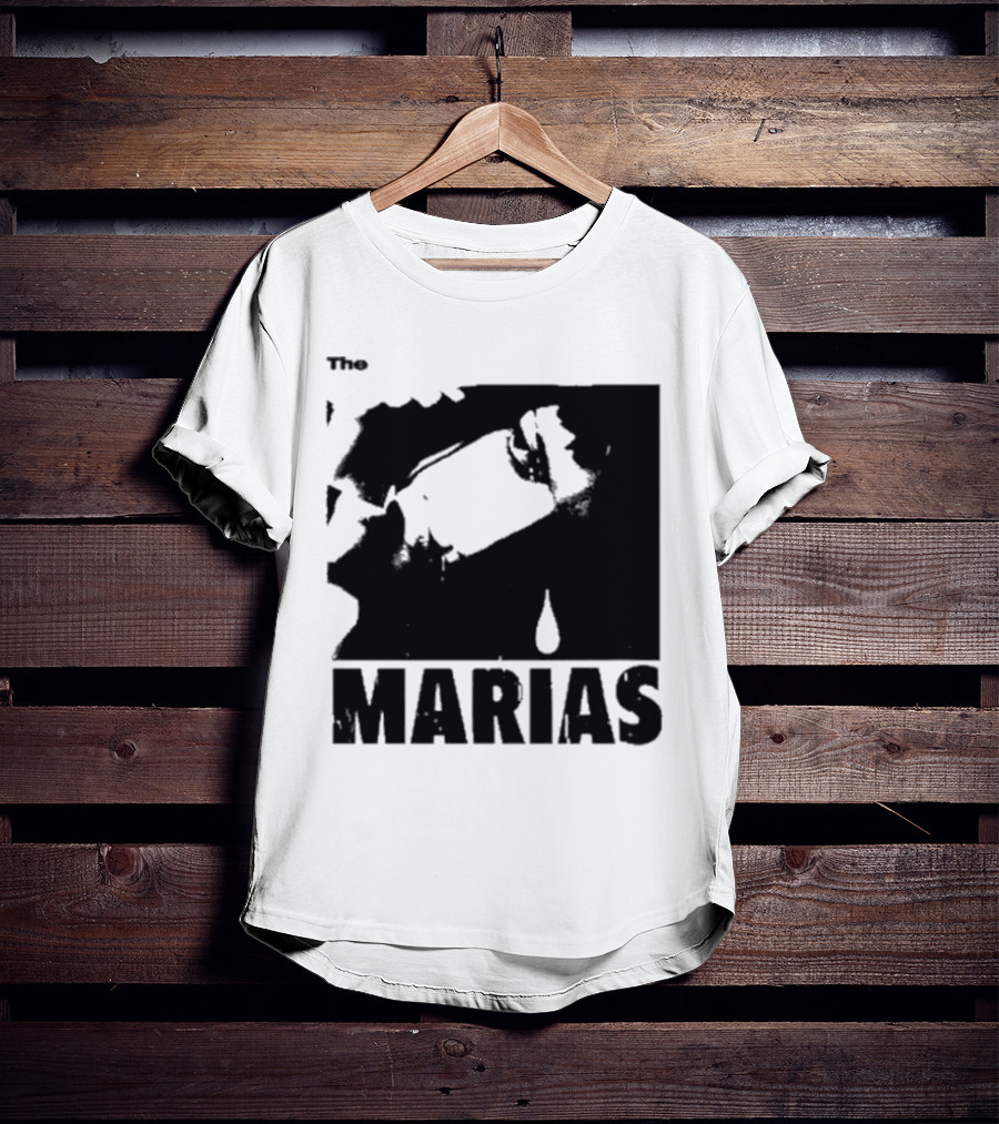 The Marias María Monochrome Teardrop Image T-Shirt