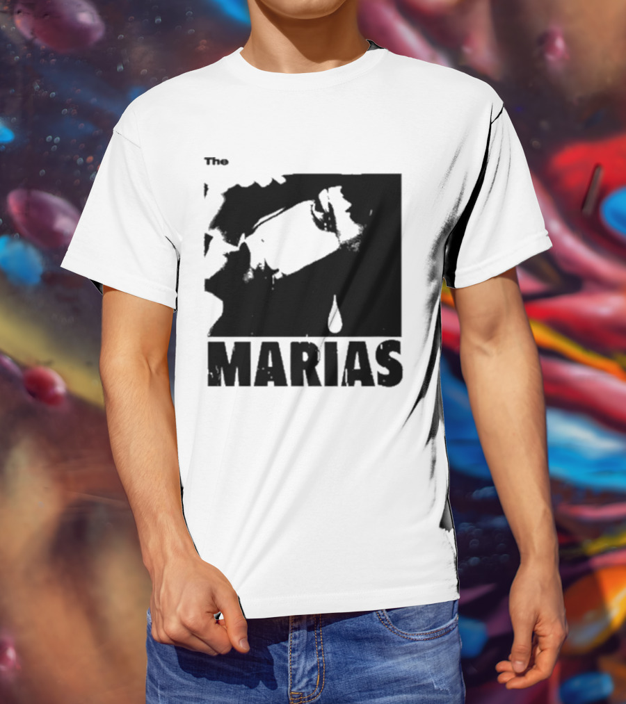 The Marias María Monochrome Teardrop Image T-Shirt
