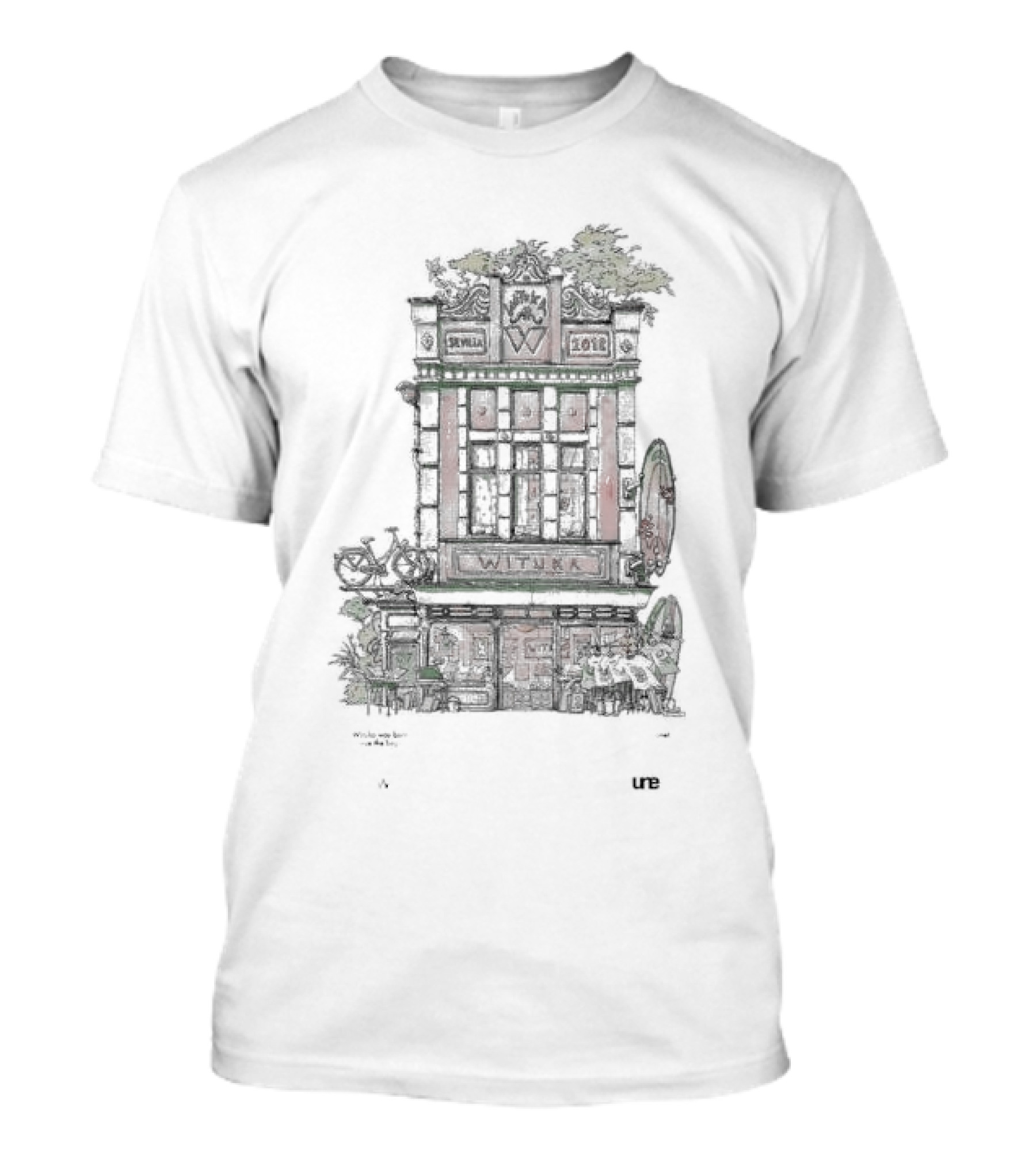 Witushatsu Wituka Seville 2013 Building Bicycle Surfboard Urban Scene T-Shirt