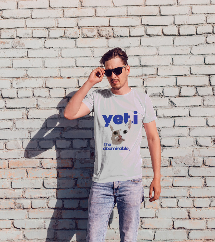 Yeti The Abominable No Boit Cat Face T-Shirt