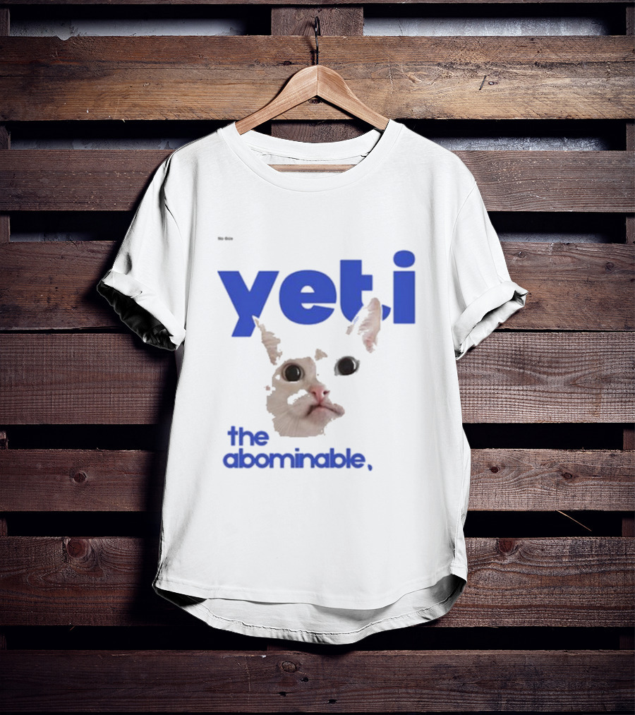 Yeti The Abominable No Boit Cat Face T-Shirt