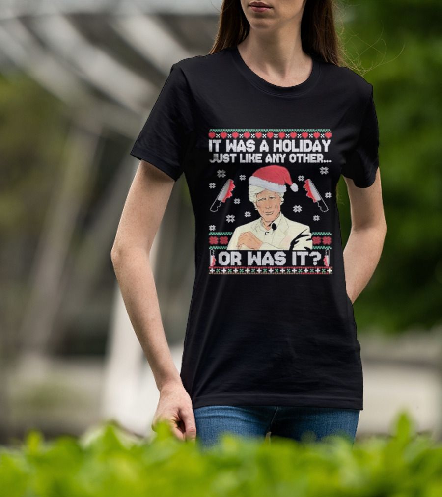 Keith Morrison Holiday Any Other Or Was It Santa Hat Knives T-Shirt