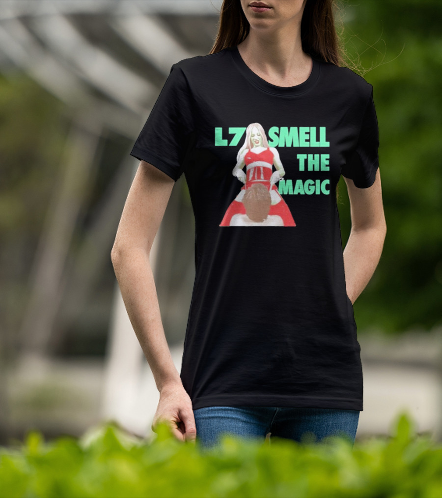 L7 Smell The Magic Band Bold Retro T-Shirt