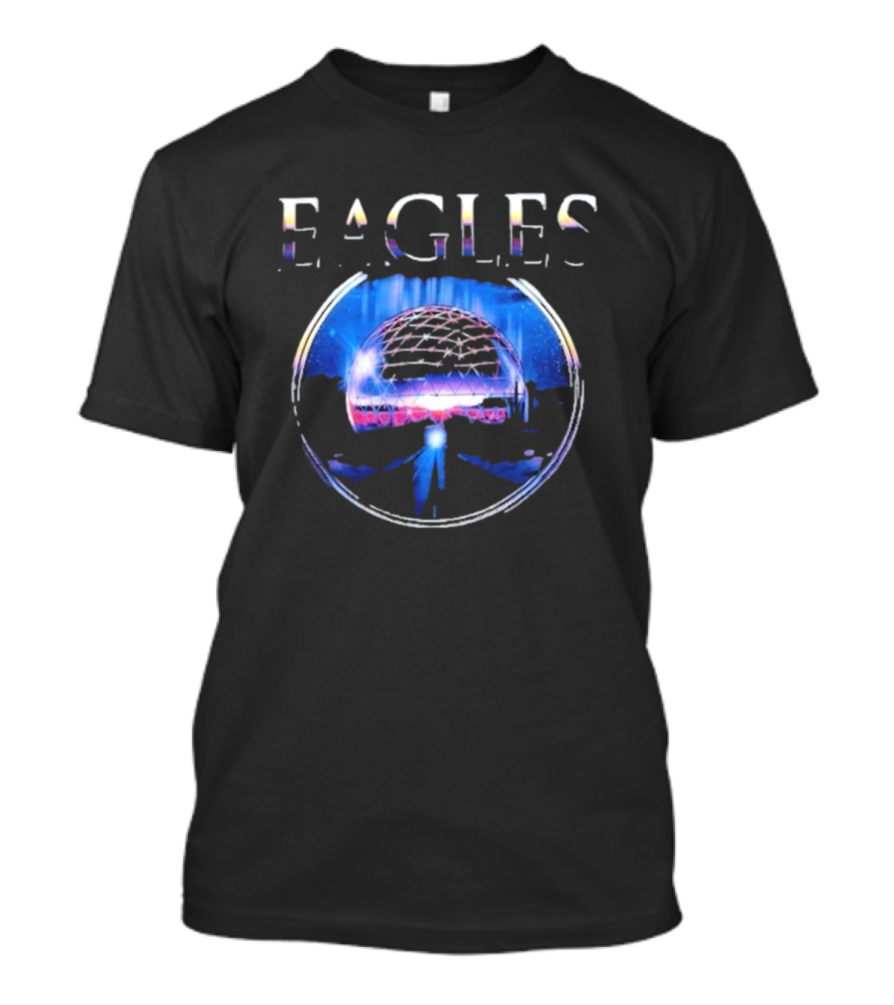 Eagles Geodesic Sphere Illuminated Night Scene T-Shirt