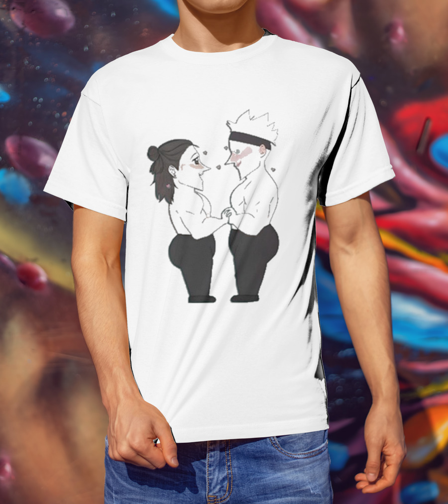 Buboosenchan’s Anime Couple Romance Holding Hands T-Shirt