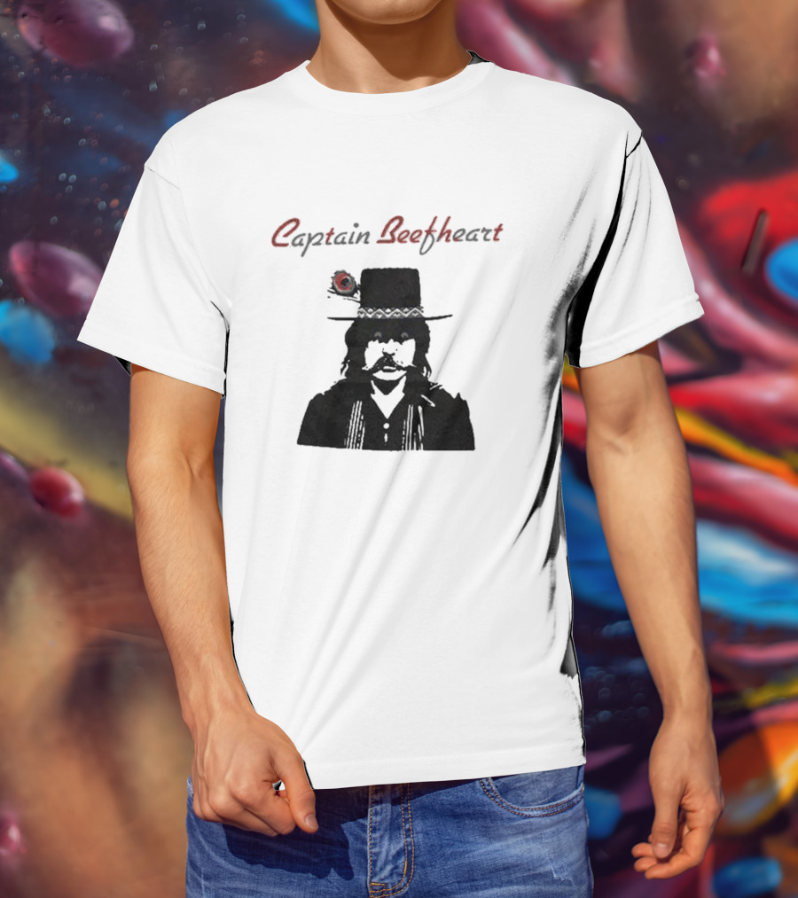 Captain Beefheart Iconic Hat And Mustache T-Shirt