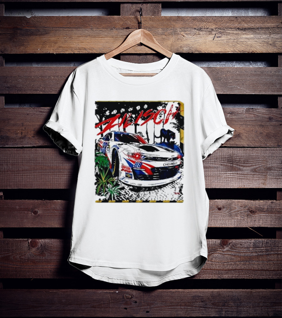 Zilisch 88 Chevrolet Racing Car Jungle Scene T-Shirt