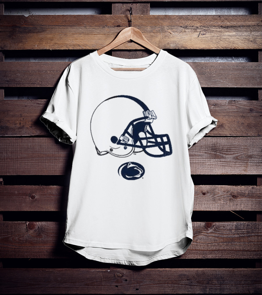 Penn State Nittany Lions Football White Helmet T-Shirt