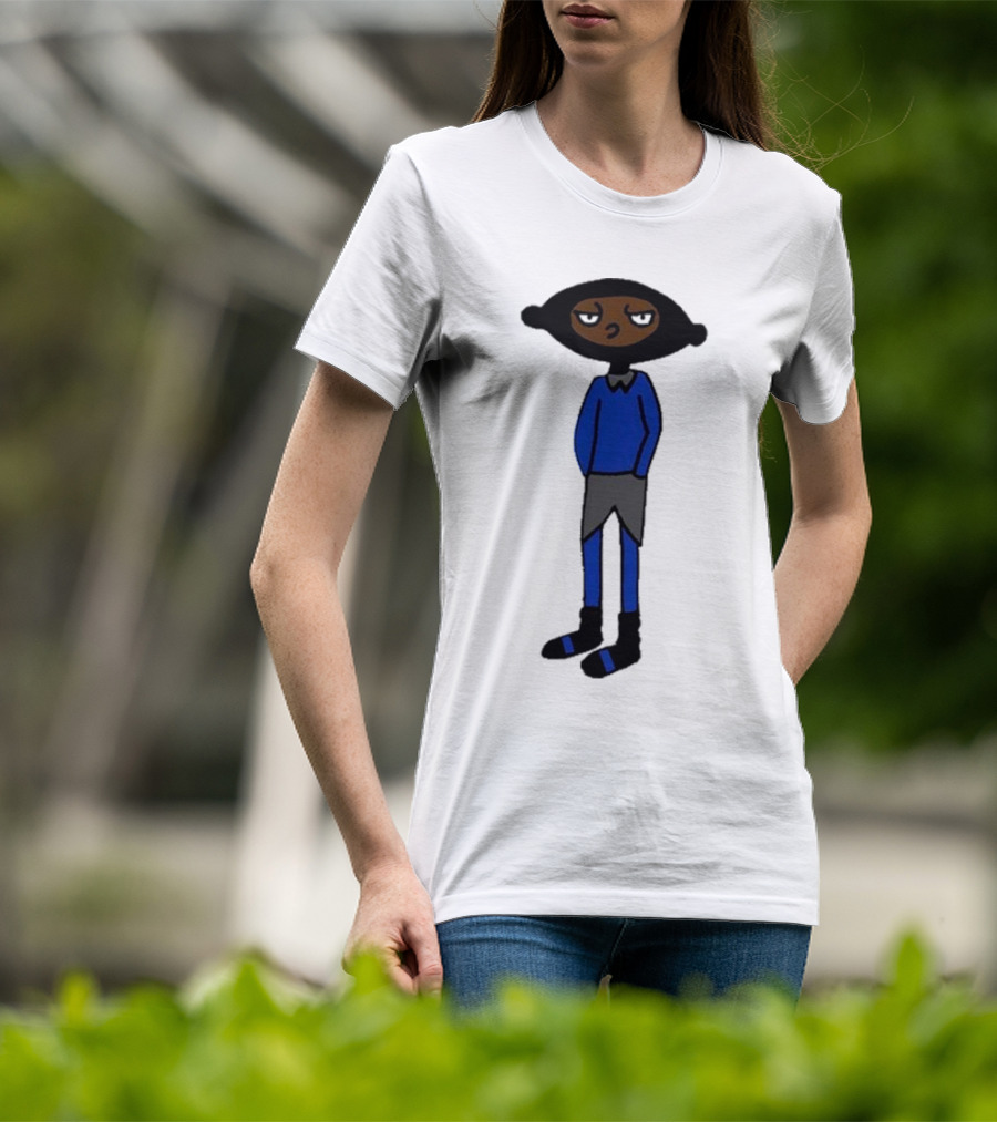Yuno Miles Stay Calm Blue Outfit Cartoon Character T-Shirt