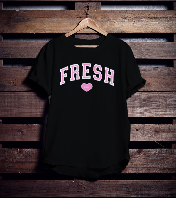Freshlove Purple Varsity Fresh Love Heart T-Shirt