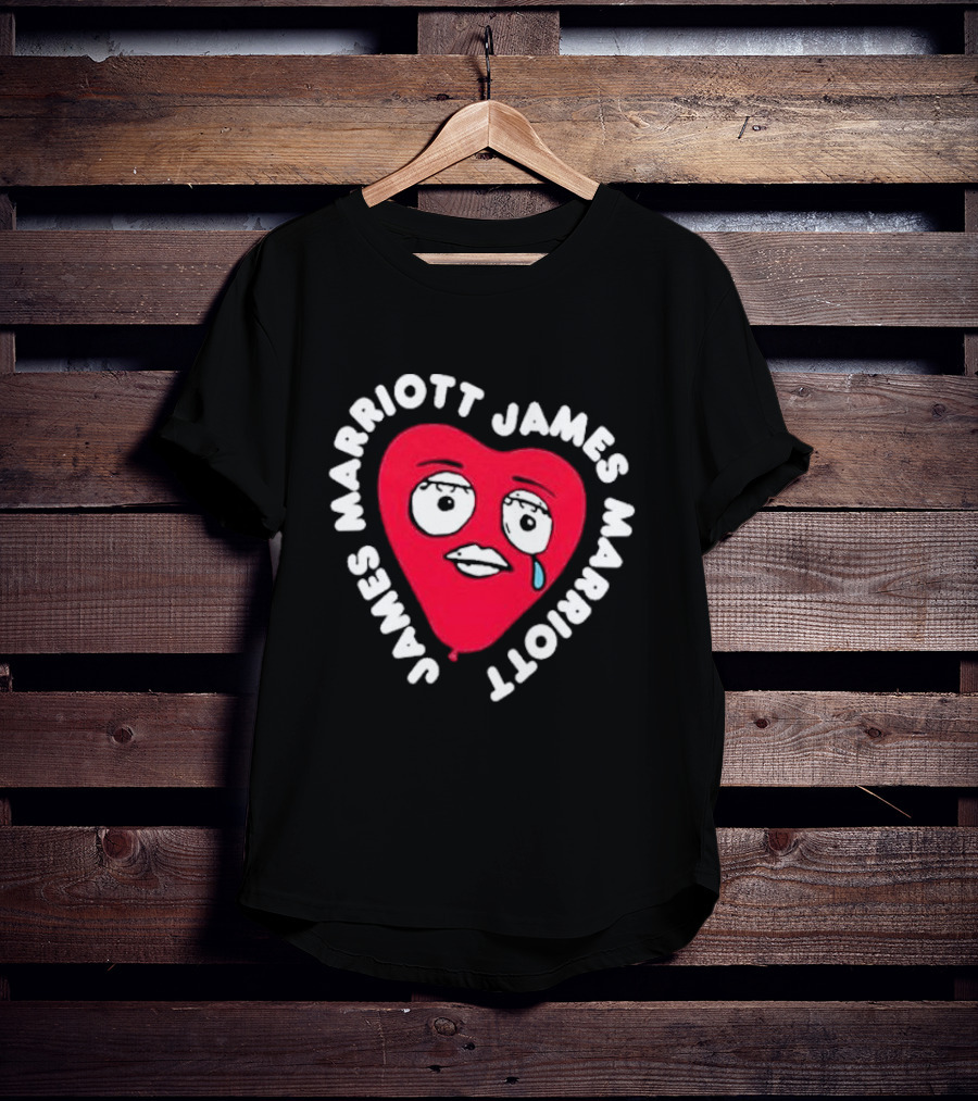James Marriott Heart Face Are We There Yet T-Shirt