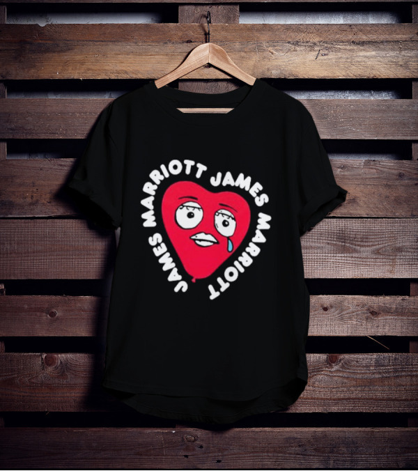 James Marriott Heart Face Are We There Yet T-Shirt
