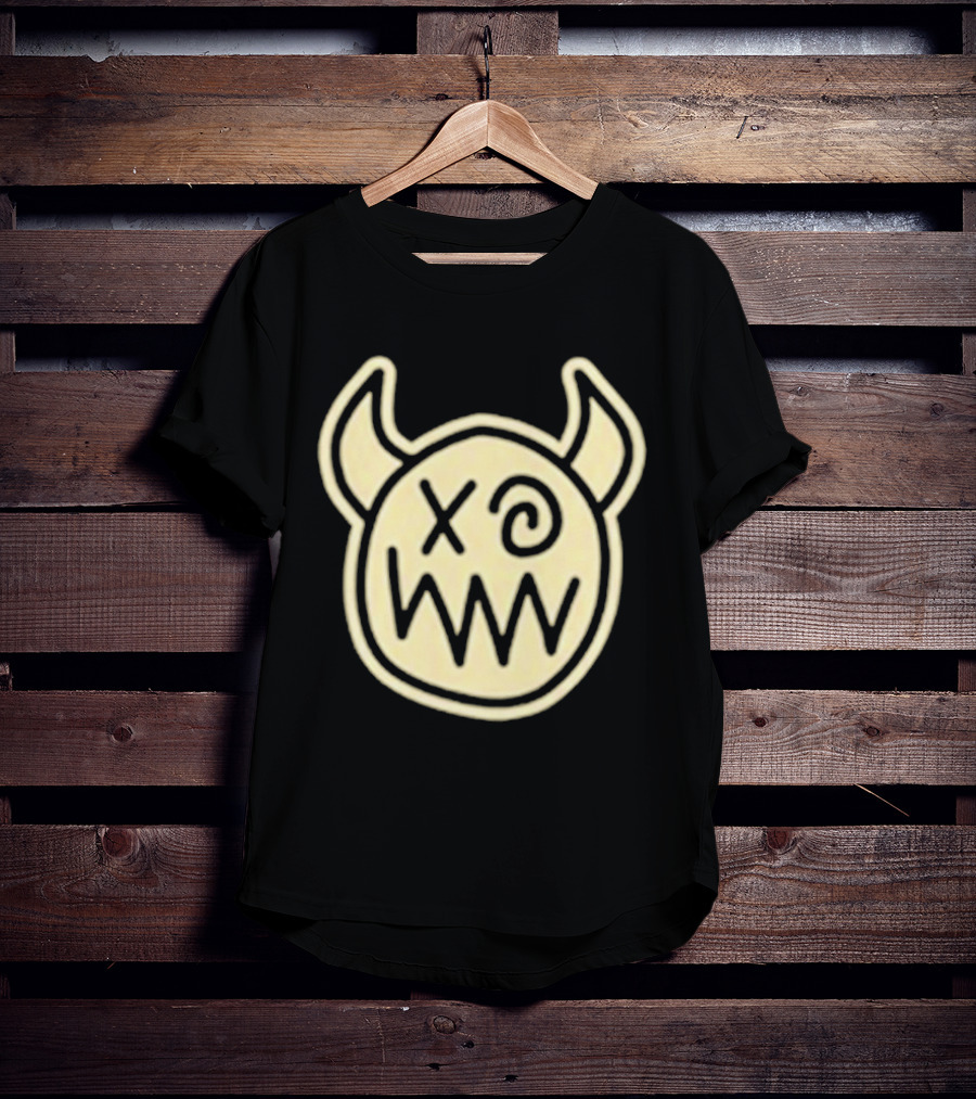 Joey Valence And Brae Double XP Demon Icon With Horns And Crossed Eyes T-Shirt