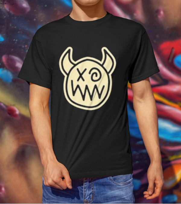 Joey Valence And Brae Double XP Demon Icon With Horns And Crossed Eyes T-Shirt
