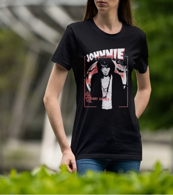 Johnnie Guilbert Moon Background Violent Dream T-Shirt