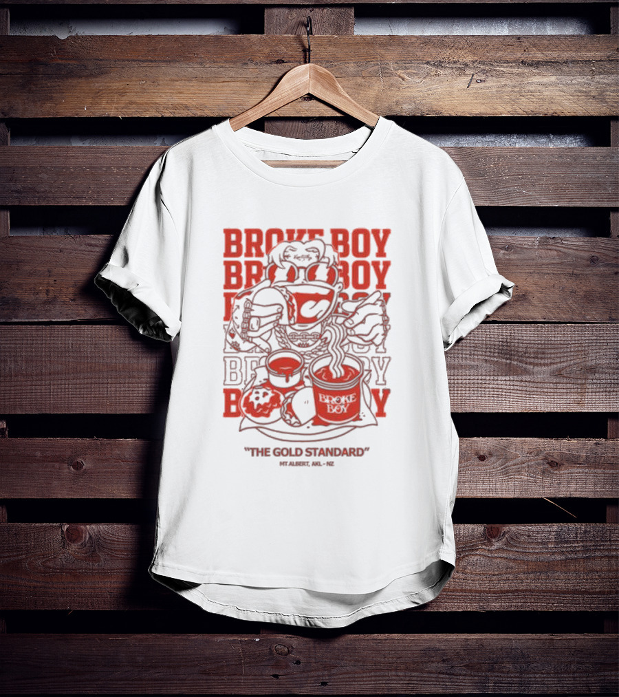 Broke Boy The Gold Standard Mt Albert AKL NZ T-Shirt