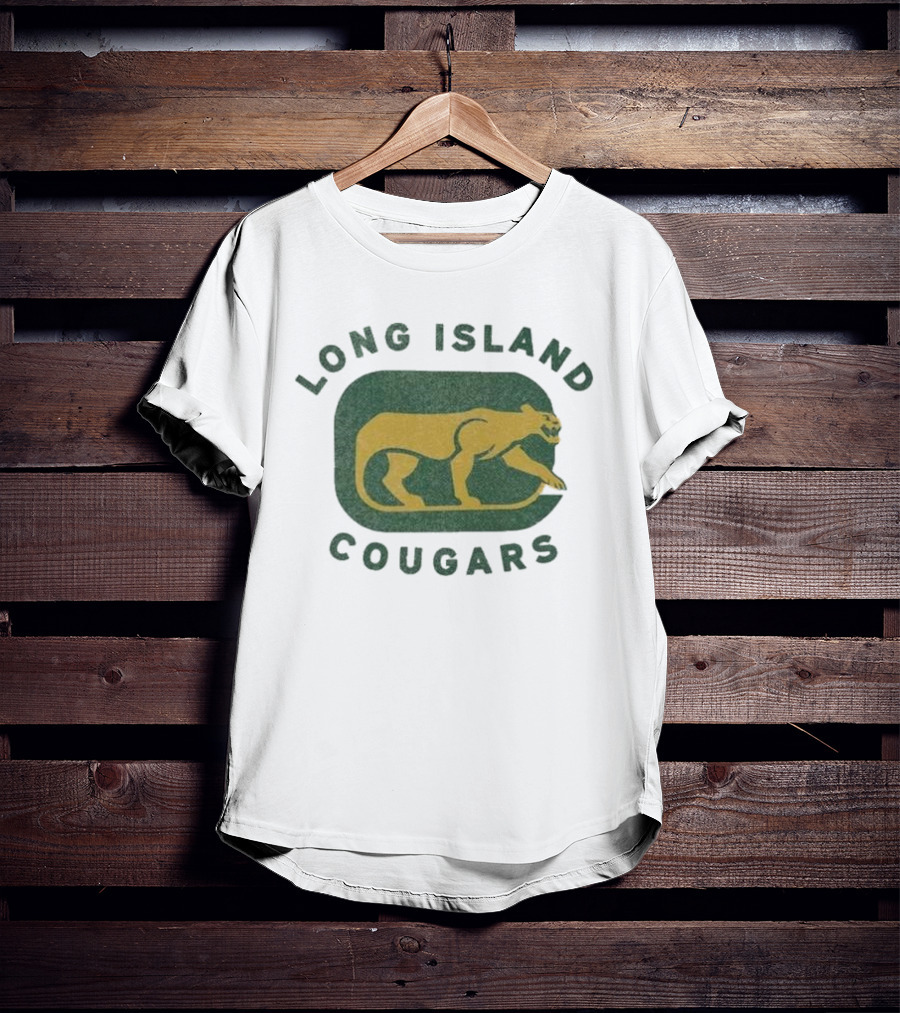 Long Island Cougars New York Hockey Team Iconic T-Shirt