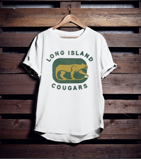 Long Island Cougars New York Hockey Team Iconic T-Shirt