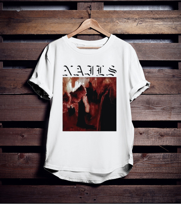 NAILS Abandon All Life Dark Abstract T-Shirt
