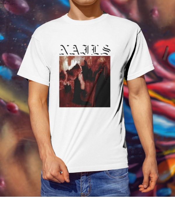 NAILS Abandon All Life Dark Abstract T-Shirt