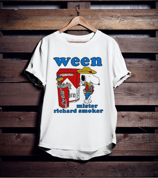 Ween Snoopy Cowboys Mister Richard Smoker Coca-Cola Marlboro T-Shirt