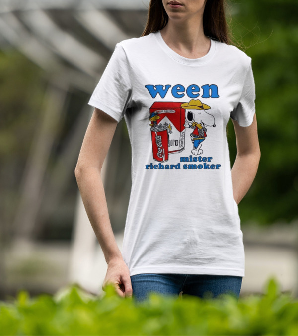 Ween Snoopy Cowboys Mister Richard Smoker Coca-Cola Marlboro T-Shirt