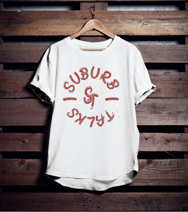 Suburb Talks Candy Cane Logo Circular T-Shirt