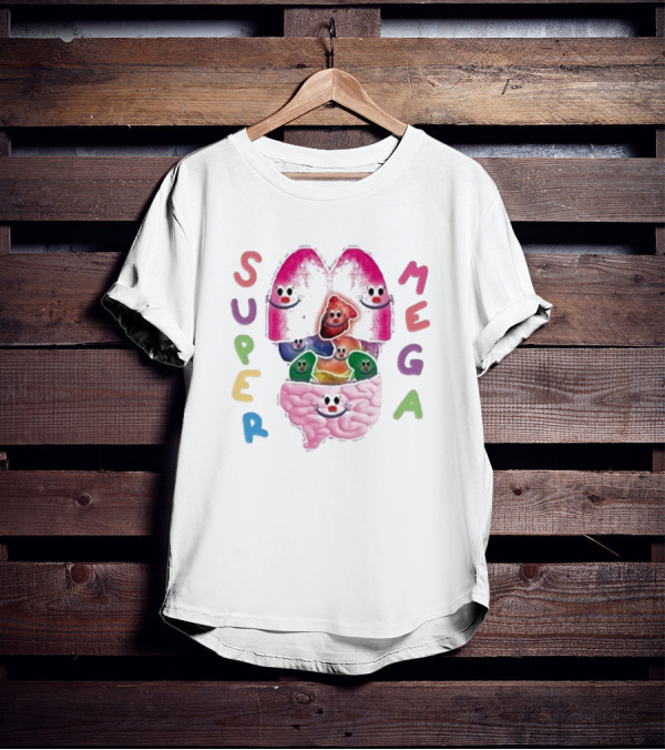 Super Mega Happy Faces Brain And Lungs T-Shirt