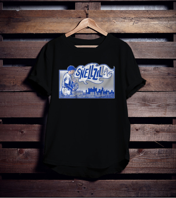 Blake Snell Snellzilla LA Baseball Pitcher City Skyline T-Shirt