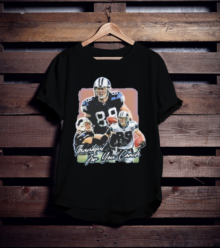 Thankful For You Coach Football Gratitude 89 Detroit T-Shirt