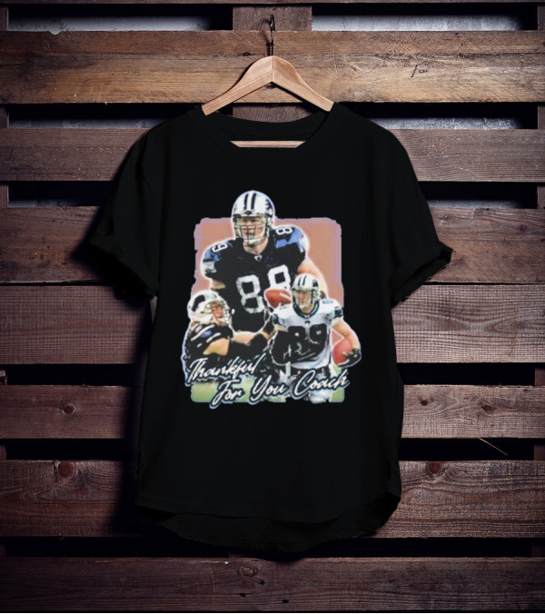 Thankful For You Coach Football Gratitude 89 Detroit T-Shirt