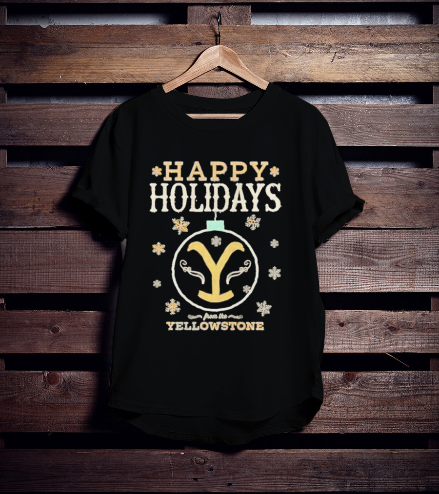 Happy Holidays From The Yellowstone Snowflake Ornament T-Shirt