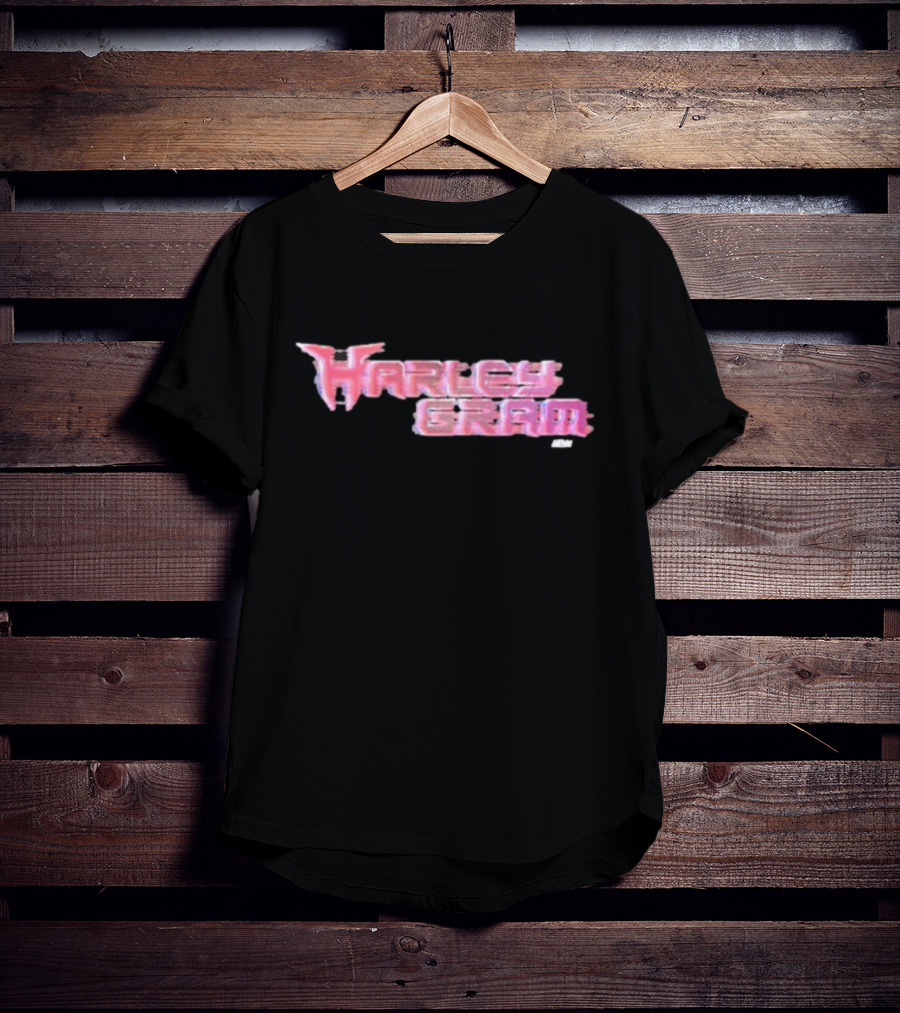 Harley Cameron Harleygram Pink Neon Text AEW T-Shirt