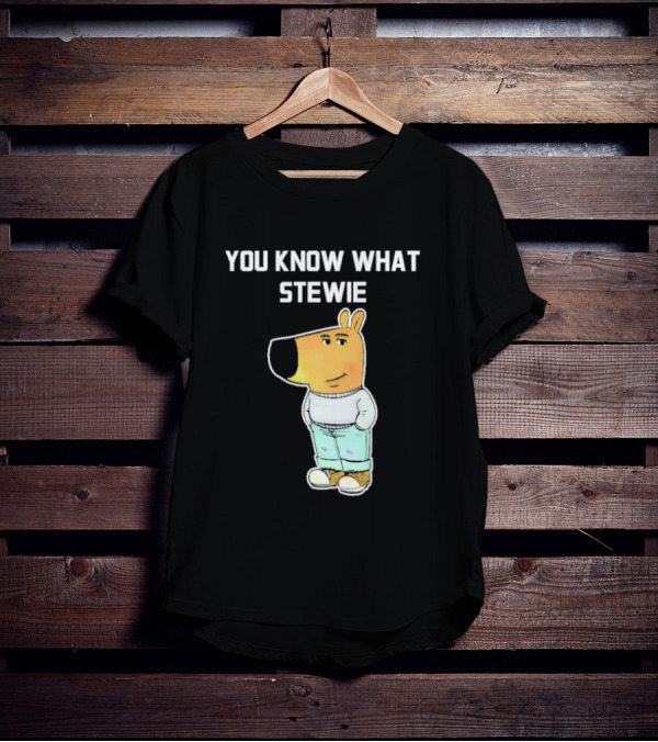 You Know What Stewie Chill Guy Sweater Cartoon T-Shirt