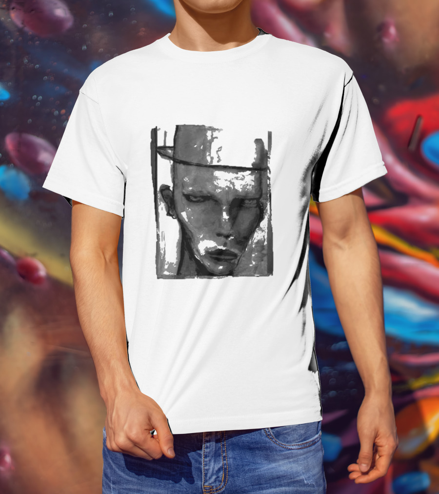 Marilyn Manson One Assassination Under God Monochrome Abstract Face T-Shirt