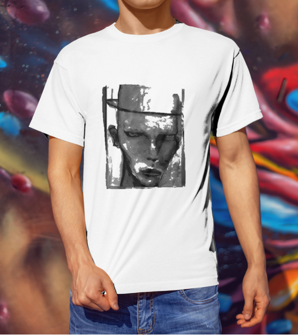 Marilyn Manson One Assassination Under God Monochrome Abstract Face T-Shirt