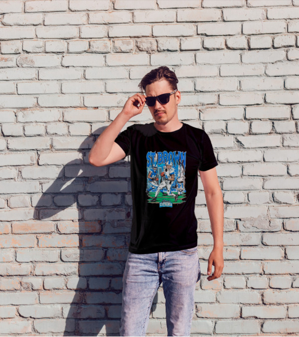 St Brown Planet Euphoria Football 1950 T-Shirt