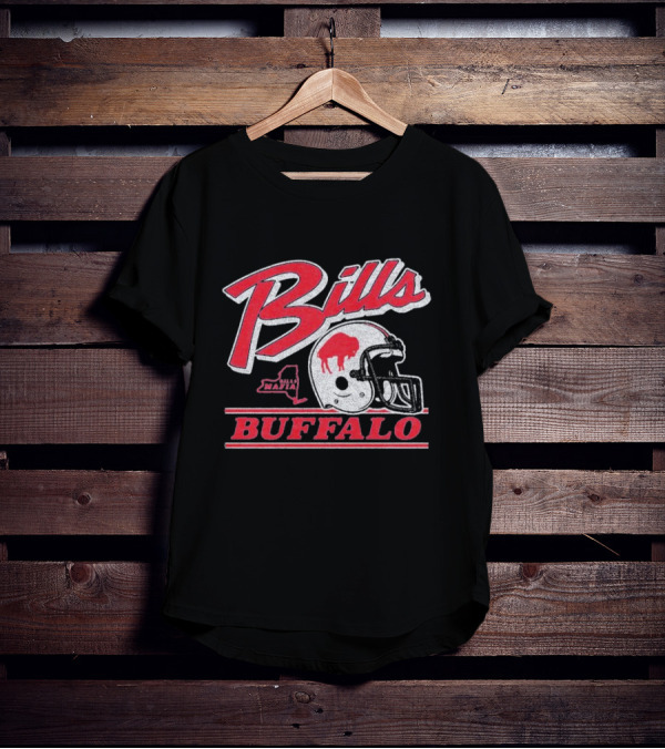 Bills Mafia Buffalo Football Helmet Red And White T-Shirt