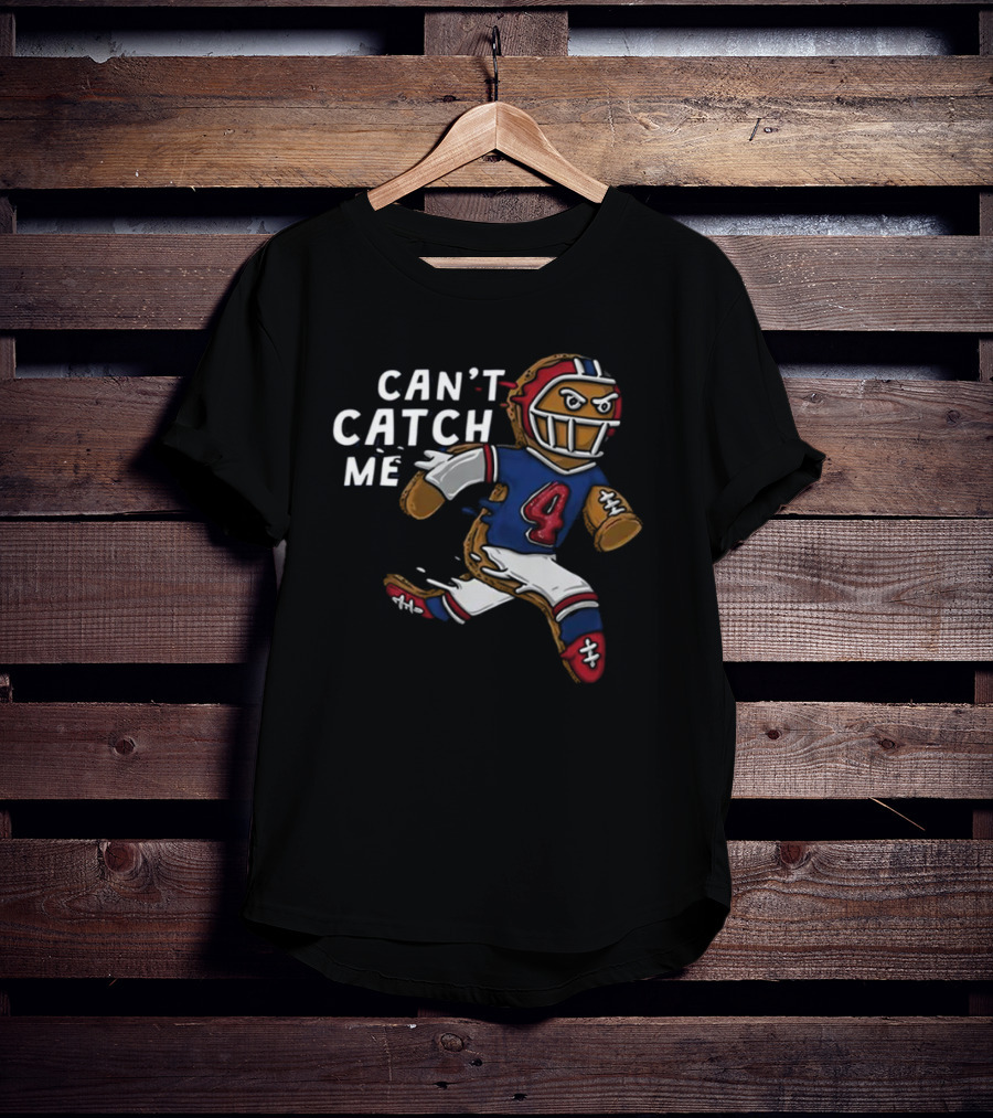 Can’t Catch Me Football Gingerbread Running T-Shirt