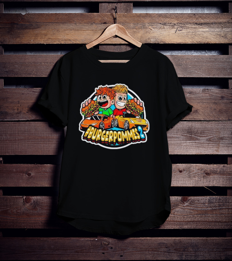 Burgerpommes 2 Lukasbs Racing Cars Burgers T-Shirt