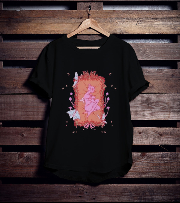 Melanie Martinez Rip Crybaby Reversible Butterfly Pink Figure Pillow T-Shirt
