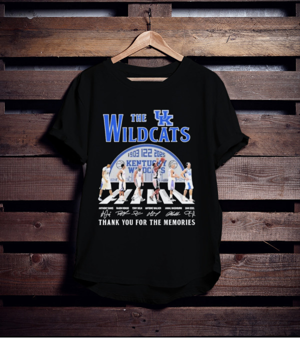 The Kentucky Wildcats 1903-2025 Thank You For The Memories Anthony Davis Signature Rondo Mashburn T-Shirt
