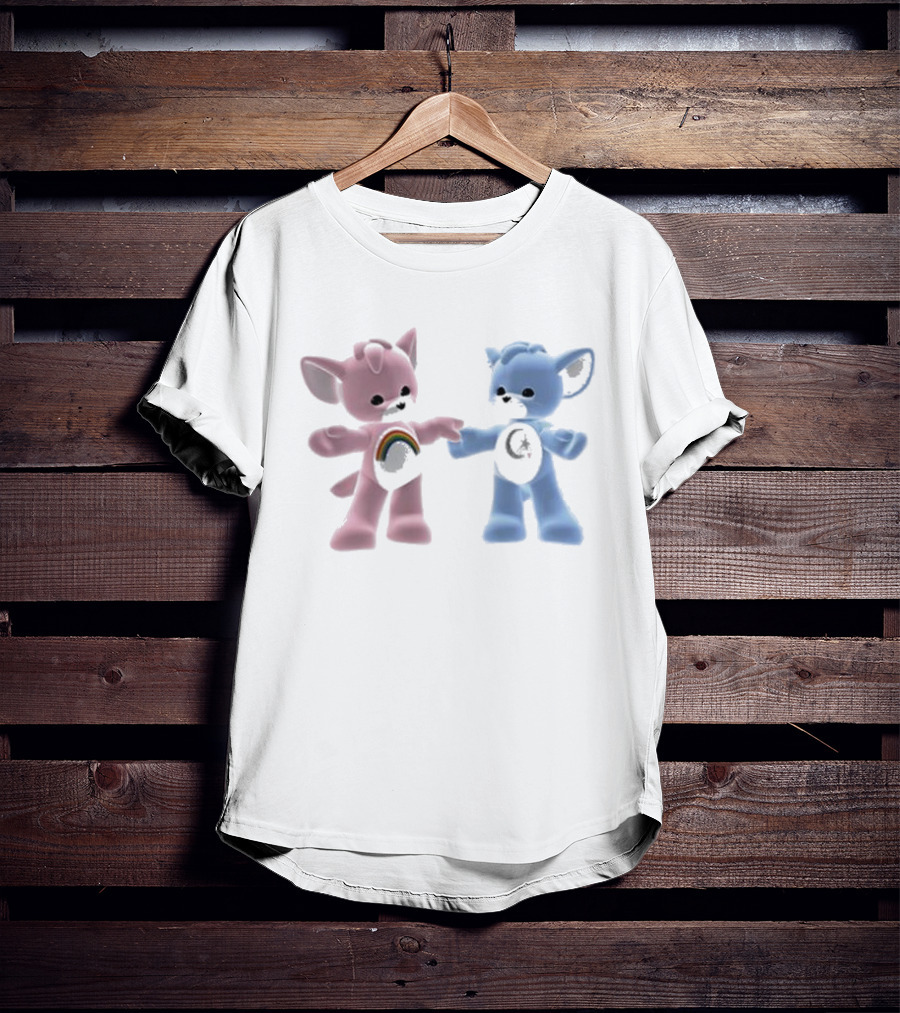 Carebear Rainbow And Moon Friends T-Shirt