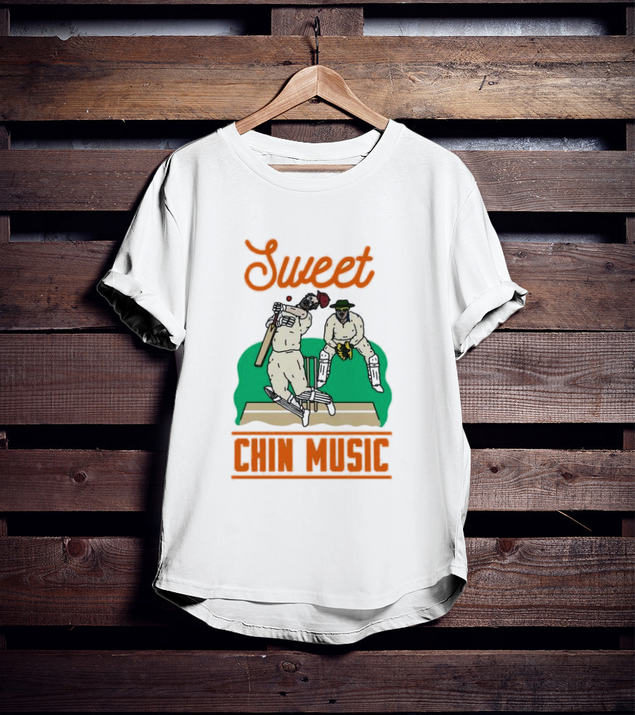 Sweet Chin Music Cricket Scene T-Shirt